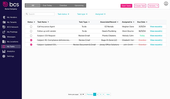 Insurance Monitoring Example Software Certificate of Insurance Tracking Software & Compliance Solutions