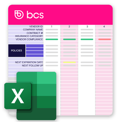 COI Tracking Excel Template Thumbnail