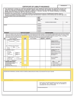 Waiver of Subrogation on COI