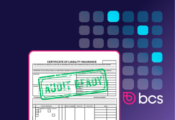 A certificate of liability insurance stamped AUDIT READY