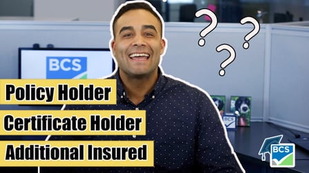 Policy Holder, Cert Holder and AI-1