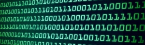 binary code on computer