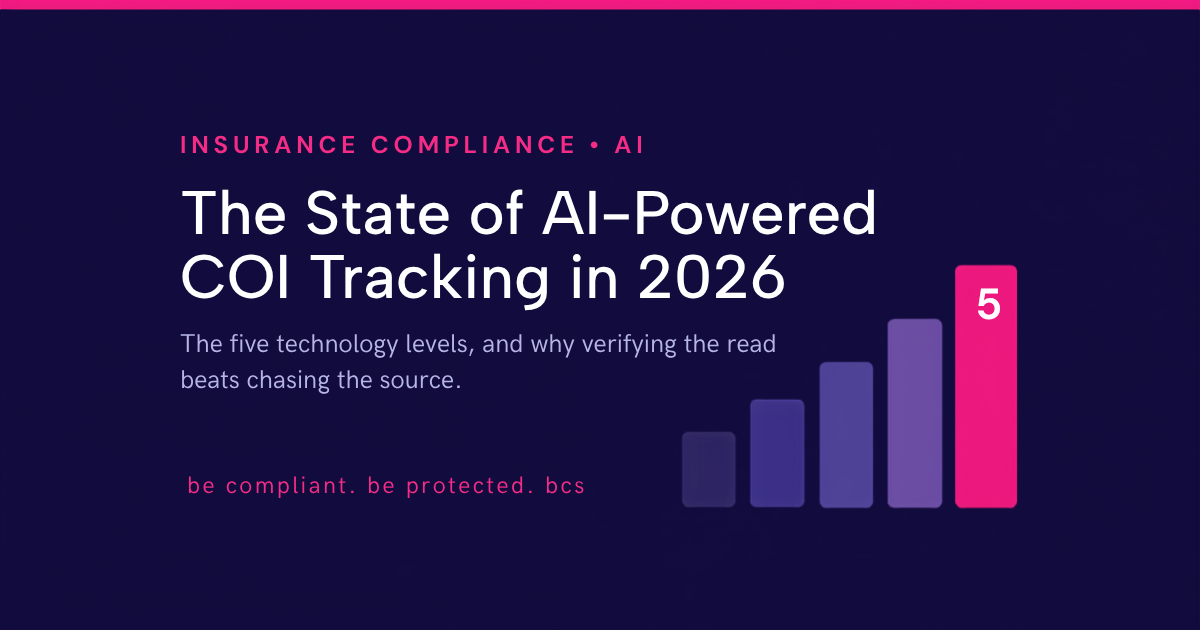 How AI reviews certificates of insurance in 2026: the five technology levels